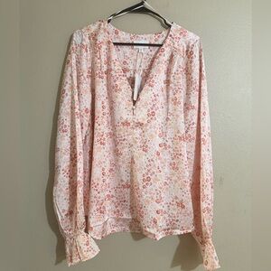 Chic Floral Blouse in Pink